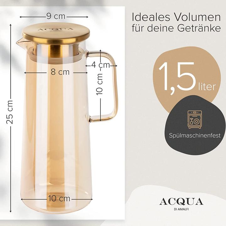 Image du produit ACQUA di Amalfi Carafe à eau Gold/Bamboo