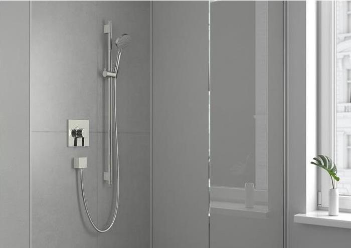 Actual product image hansgrohe Unica shower rod S Puro 90 cm with Isiflex shower hose 160 cm