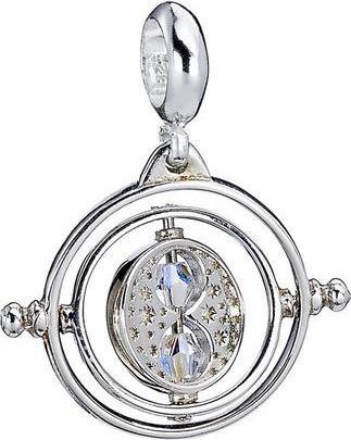 Sterling Silver Time Turner slider charm Embellished with Swarovski® Crystals (925 Sterling Silber)