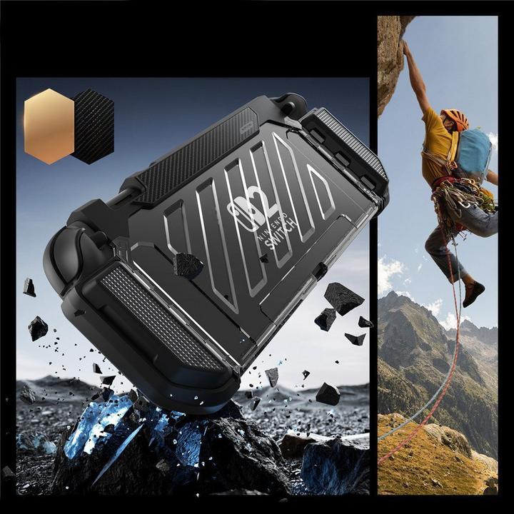 Actual product image Supcase Unicorn Beetle Pro Hülle für Nintendo Switch 2 - Schwarz (Switch)