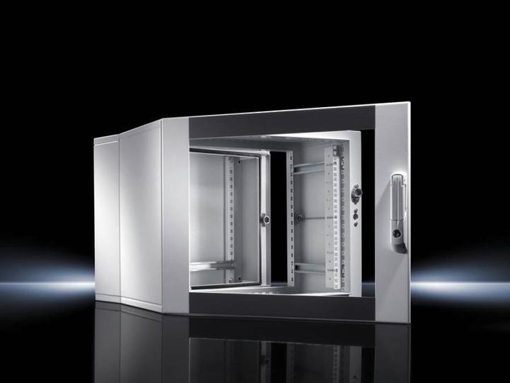 Produktbild Rittal Wandgehäuse EL, 3-teilig mit Montageschienen und Profilschienen (6 HE, 19 Zoll Rack)