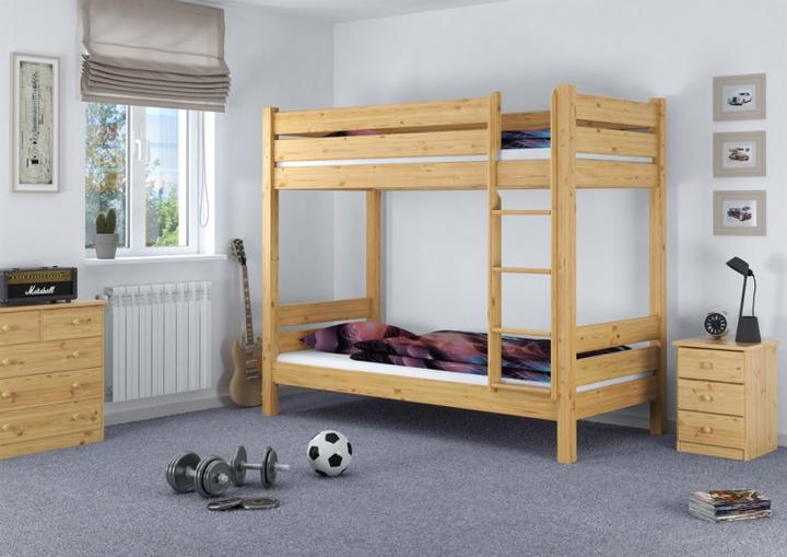 Produktbild Erst-Holz Etagenbett für Erwachsene Kiefer 90x200 Rollrosten Nische 100 Massivholz-Stockbett 60.16-09 (90 x 200 cm)