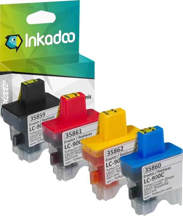 Produktbild Inkadoo Kompatibel zu Brother LC-900 (M, C, Y, BK)