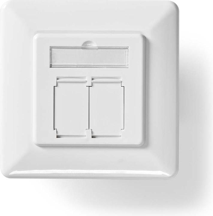 Produktbild Nedis Netzwerk-Wanddose | Unterputz | 2-Port port(s) | CAT6 | Gerade | Buchse | Vergoldet | PVC | We