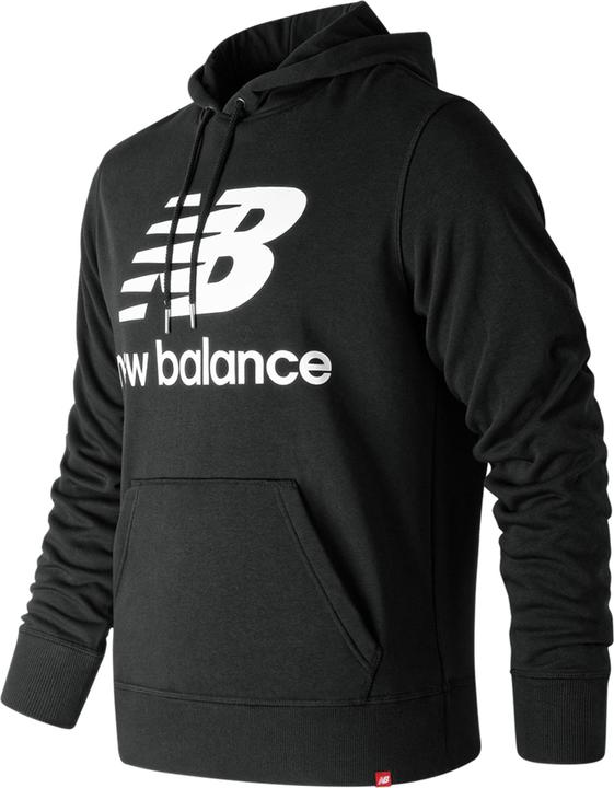 New Balance Hoodie Essentials Stacked Logo Po Black