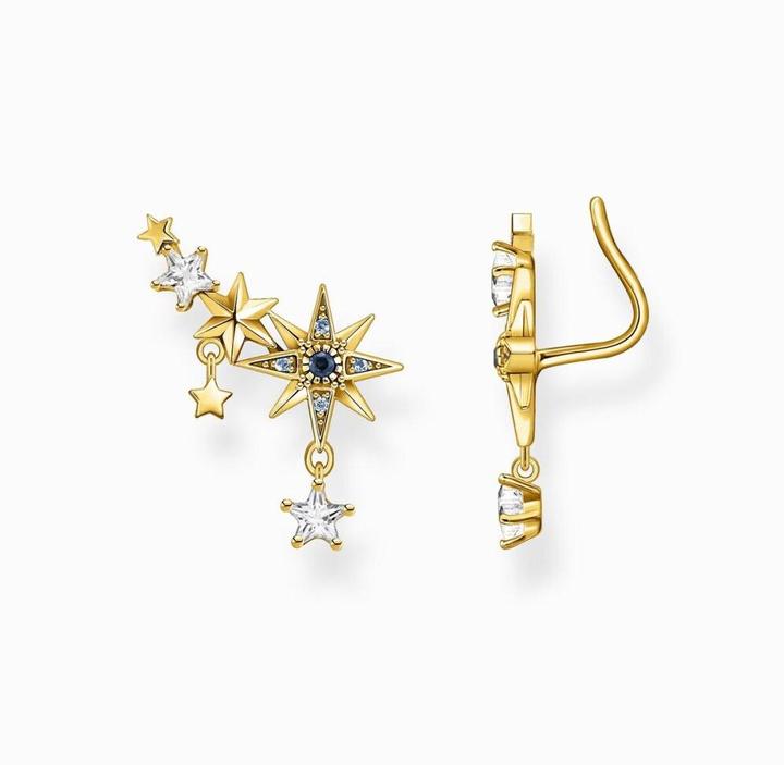 Produktbild Thomas Sabo Ohrringe Ear Climber Royalty Sterne Gold (925er Silber)