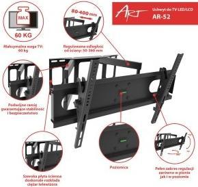 Actual product image Art RAMT AR-52 Holder AR-52 60kg for (Wall, 70", 60 kg)