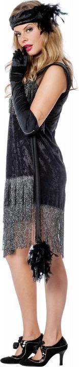 Produktbild Metamorph 20er Jahre Samtkleid mit Glitterfransen (36)