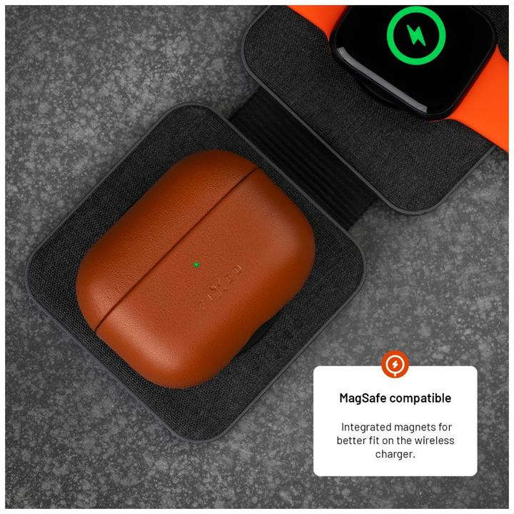 Immagine prodotto Fixed Fisso | Custodia per auricolari con supporto MagSafe | Apple AirPods Pro 2/Pro 2 (USB-C) | Marrone (Borsa per cuffie)