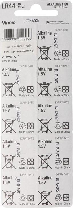 Produktbild Vinnic Positive Power (10 Stk., LR44, 175 mAh)