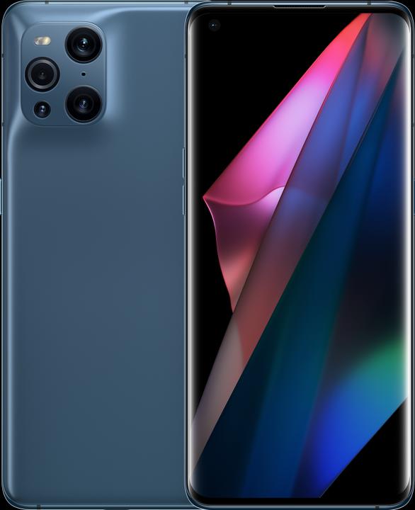 OPPO Find X3 Pro (256 GB, Azzurro, 6.70", SIM + eSIM, 50 Mpx, 5G)