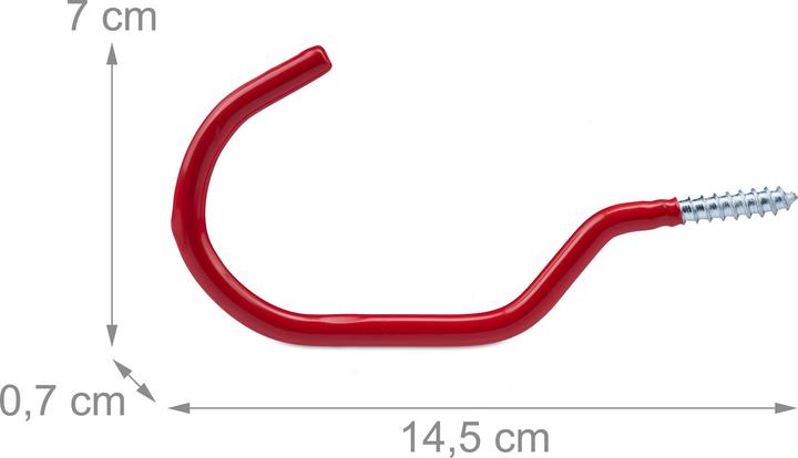 Actual product image Relaxdays 12x bicycle hooks