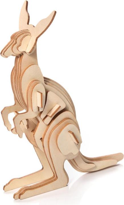 Produktbild Little Story Holzpuzzle Model 3D - Känguru (28 Teile)