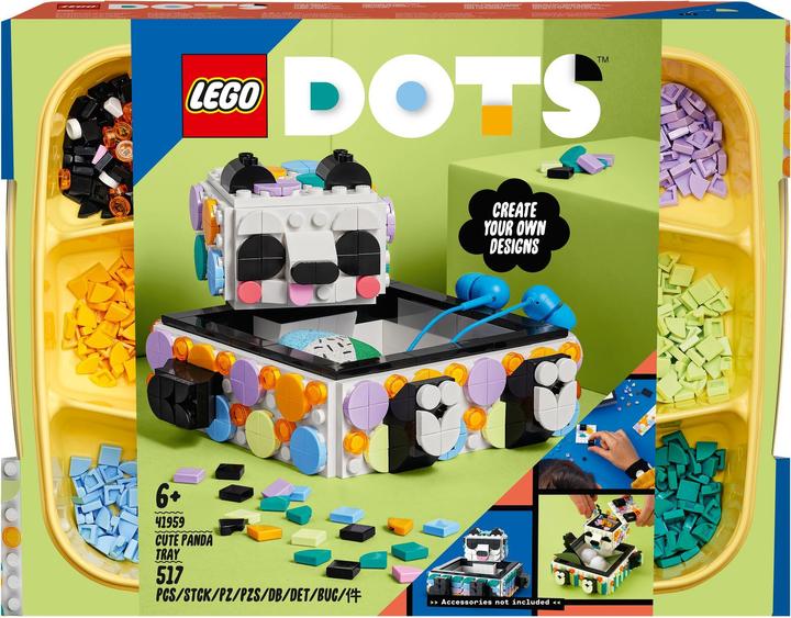 Actual product image LEGO Panda storage tray (41959, LEGO Dots)