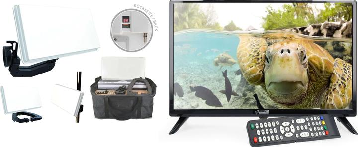 Produktbild Easyfind 3215A - Flachantenne mit TV & Tasche (Flachantenne)