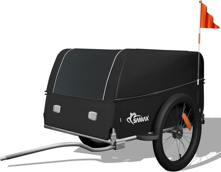 Produktbild Samax Grey Edition Fahrrad-Transportanhänger mit Kupplung (40 kg/120 L)