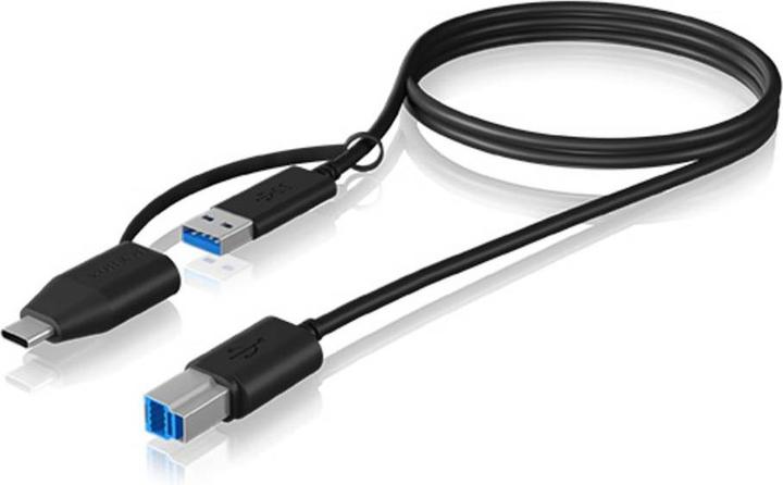 Produktbild Icy Box USB Adapter IcyBox USB 3.2 Gen 1 Type B zu Type A & Type C (1 m, USB 3.2 Gen 1)