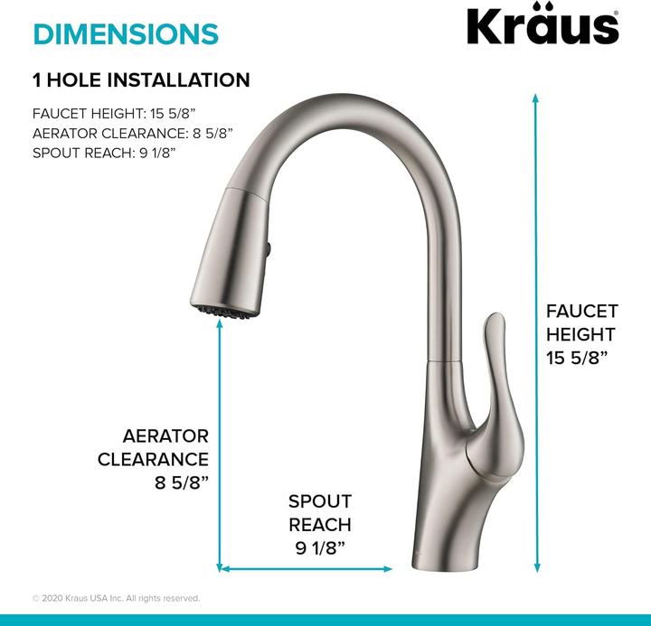 Image du produit Kraus Dual-Funktions-Küchenarmatur Merlin