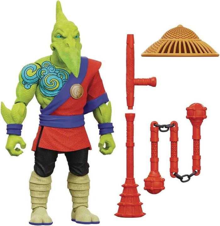 Actual product image Boss Fight Studio Saurozoic Warriors action figure Fae Kwan Pterodactyl (Warrior Monk) 15 cm