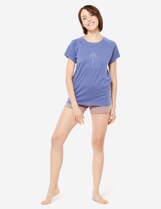 Produktbild Kimjaly T-Shirt Yoga 100 Damen Bio-Baumwolle/Lyocell - blau (XXL)