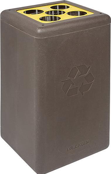 Produktbild kaiserkraft Wertstoffsammler BrickBin aus Kaffeesatz (65 l)