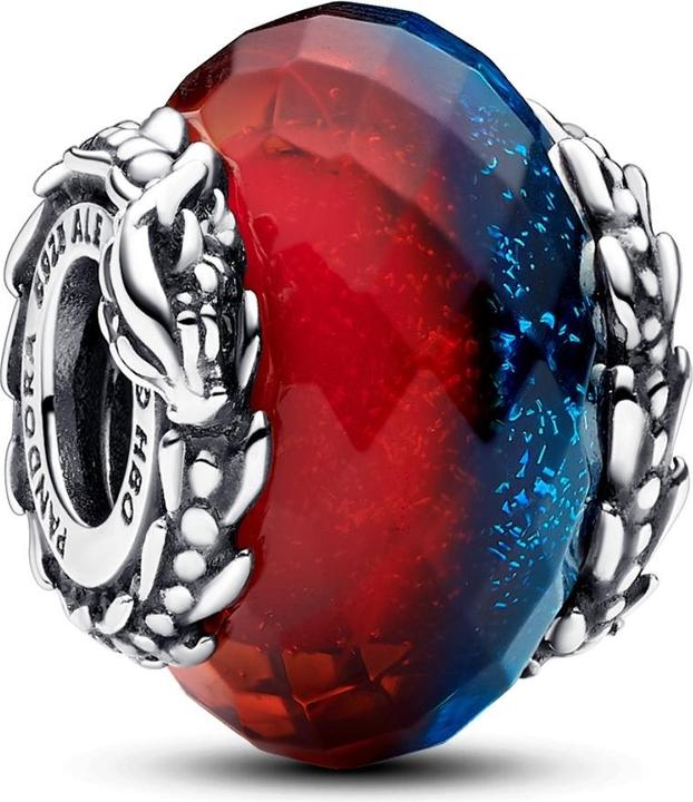 Pandora Game of Thrones Eis & Feuer Drachen Doppeltes Murano Glas Charm (Murano-Glas)