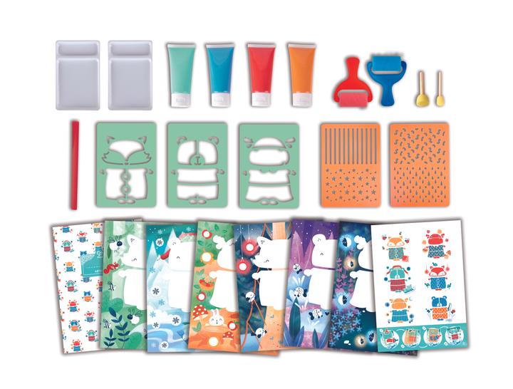 Produktbild Hape Malspass mit Farbrollern und Schablonen