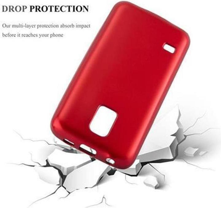 Produktbild Cadorabo TPU Matt Metallic Cover (Samsung Galaxy S5 Neo, Samsung Galaxy S5)