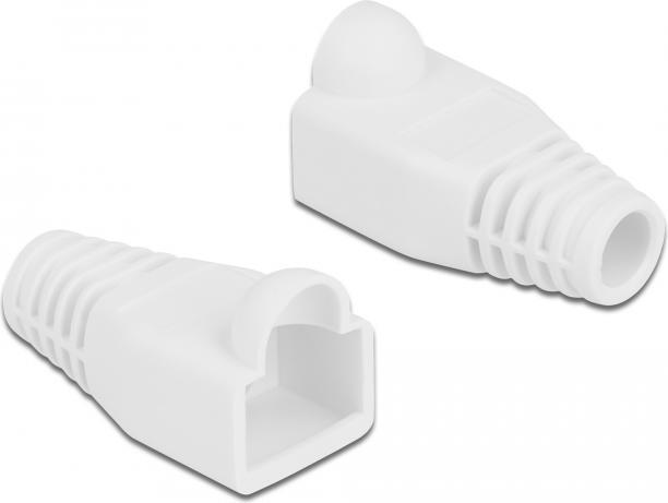 Produktbild Delock Knickschutztülle für RJ45 Stecker weiss 20 Stück