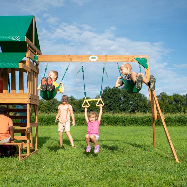 Produktbild Backyard Discovery Belmont Spielturm mit Schaukeln und Rutsche