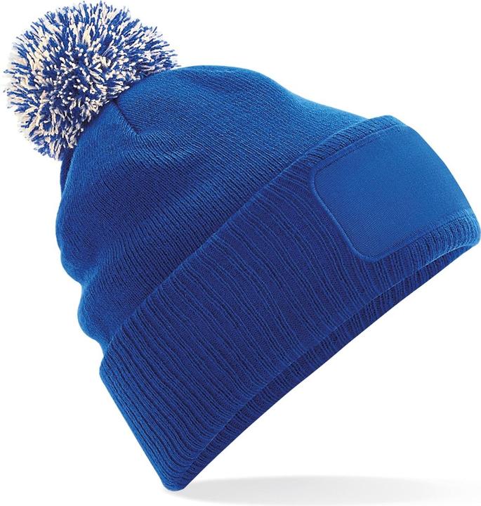 Actual product image Beechfield Unisex Adult Snowstar Patch Beanie