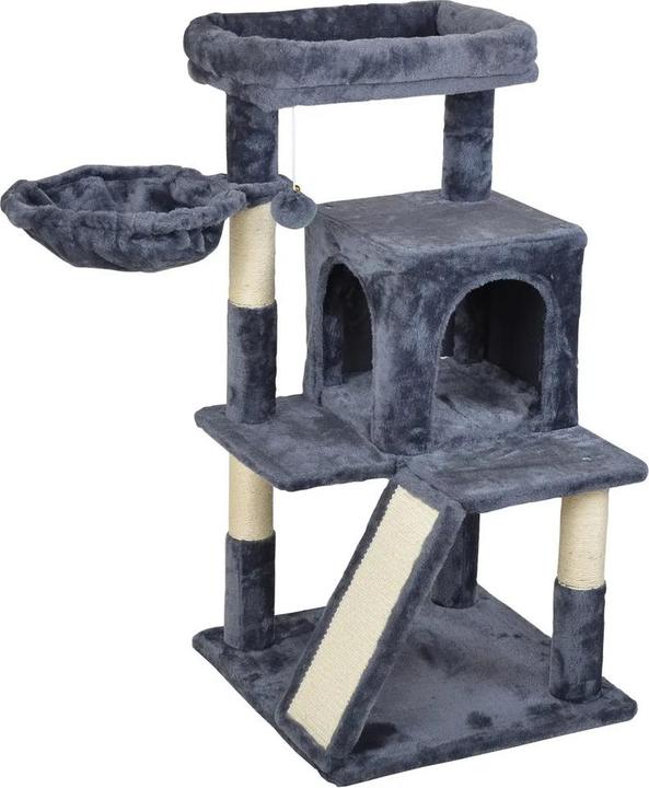 Produktbild Hecht PROMINENT LUNA S Katzenbaum Grau (96 cm, Grau)