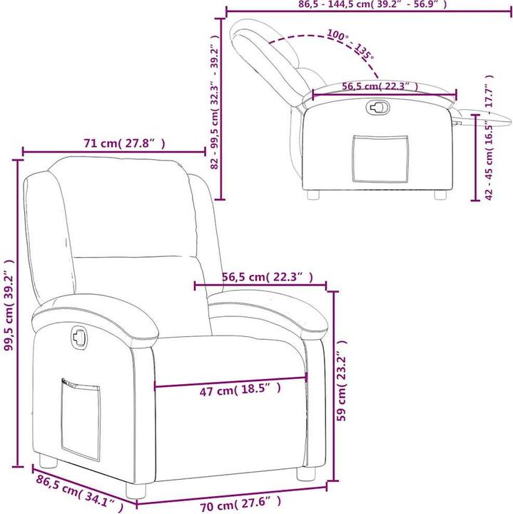 Produktbild VidaXL Relaxsessel