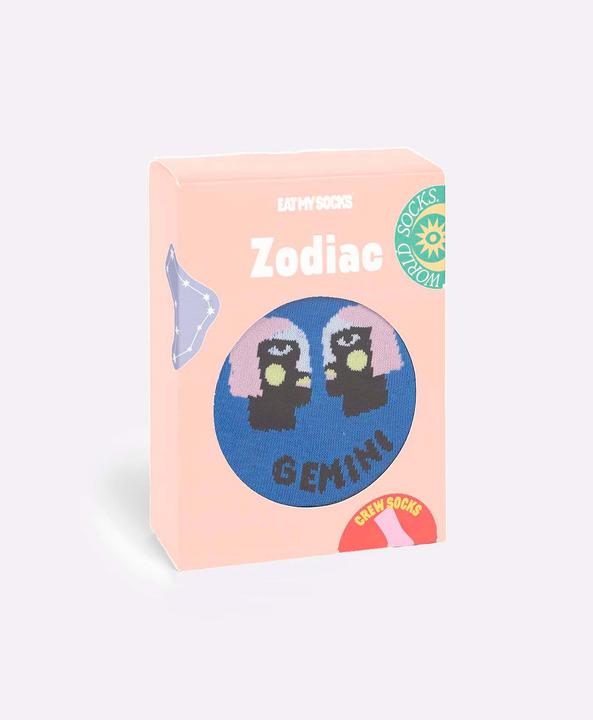 Actual product image Eat My Socks Socks, Zodiac Gemini (One size)