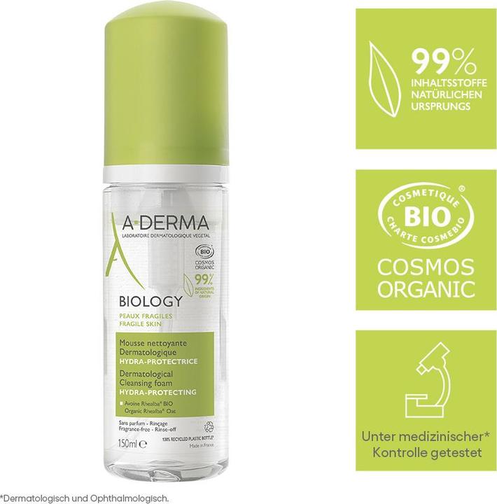 Actual product image A-Derma BIOLOGY Cleansing Foam Foam (Foam, 150 ml)