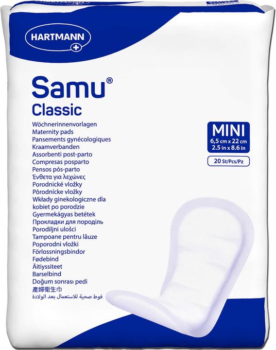 Hartmann Samu Classic Mini Wöchnerinnenvorlagen, 20 St. Pants (20 x, Mini)