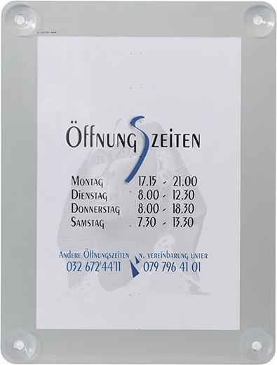 Produktbild Securit Fenster-Plakatrahmen, DIN A4, grau