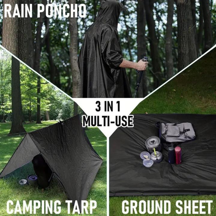 Productafbeelding Lifetime Poncho met capuchon (Eén maat voor iedereen)