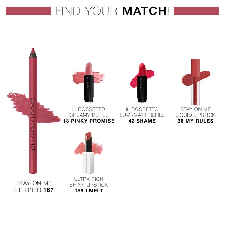 Actual product image Diego dalla Palma Lumi-Matt Lipstick Refill 39 Loony Love Brick Pink (167)