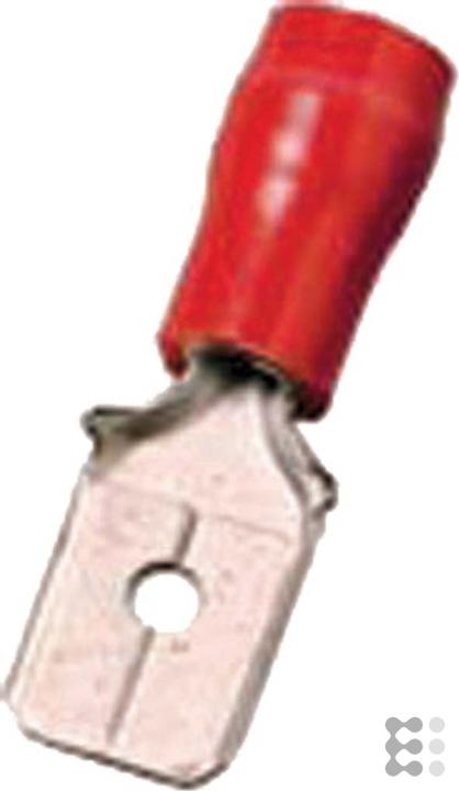 Produktbild Intercable Flachstecker ICIQ168FS 0,5-1qmm 6,3x0,8 rot Messing