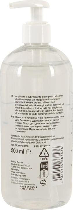 Actual product image Just Glide Toy Lube (500 ml)
