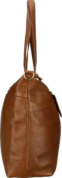 Immagine prodotto Burkely Borsa shopper Norah naturale in pelle con scomparto per laptop da 36 cm (10 l)