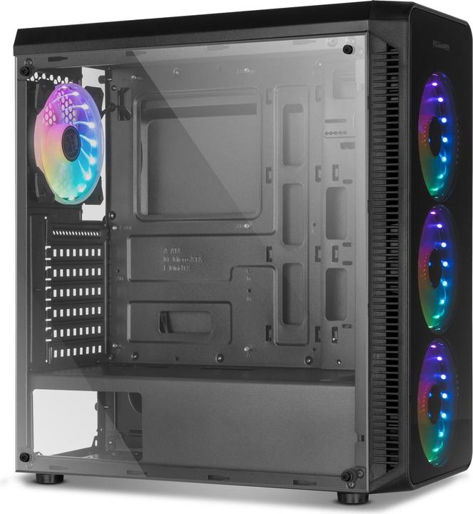 Actual product image Nox ATX TOWER HUMMER TGM RAINBOW RGB - Tower (mATX, Mini-ITX, ATX)
