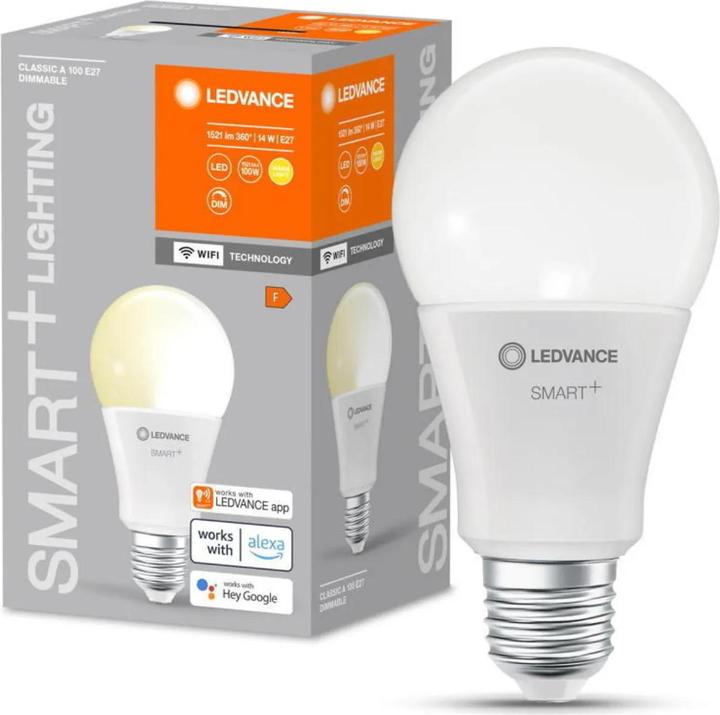 Image du produit Ledvance Smart+ Wifi Classic (E27, 14 W, 1521 lm, 1 x, F)
