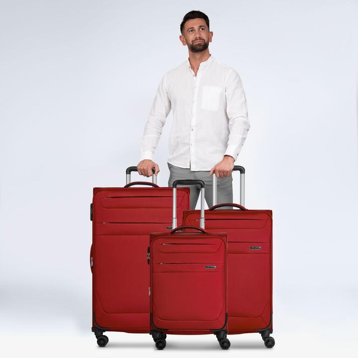 Produktbild Worldpack Chicago 4 Rollen Kofferset 3-teilig mit Dehnfalte (186 l, XL (ab 115l))