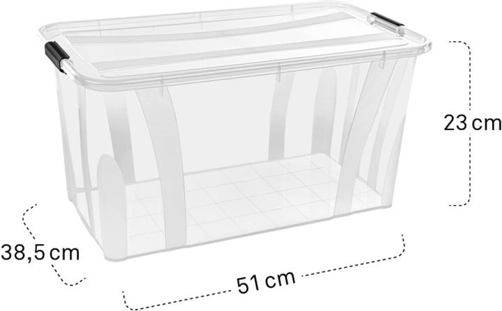 Immagine prodotto Siena Home Set di 2 contenitori da 32 l (51 x 38,5 x 23 cm, 49 l)