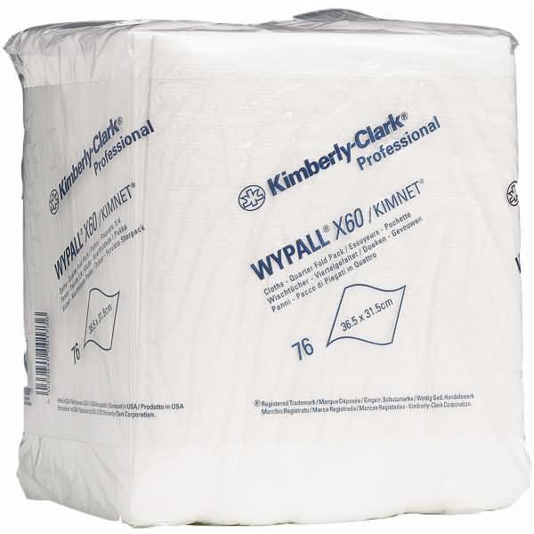 Produktbild Kimberly-Clark Wypall X60 - Wipes in sections, folded, white - 76 sections (1 x)