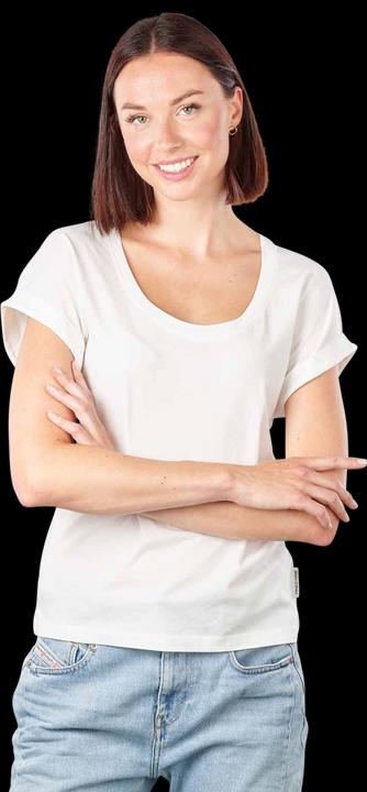 Actual product image Marc O'Polo Deep Round Neck T-Shirt Short Sleeve White (XS)