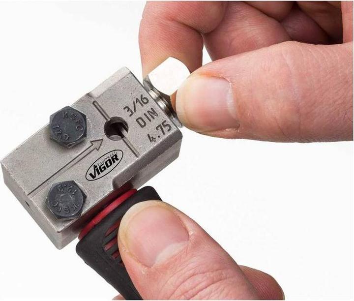 Image du produit Vigor Appareil à border pour ∅ 4,75 mm ∙ V4416 ∙ Nombre d'outils : 5