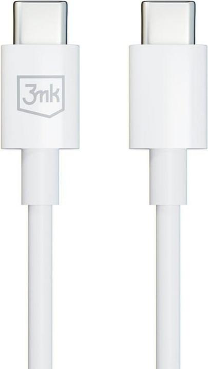 Produktbild 3MK Hyper Cable USB-C - USB-C 100W 1.2m Biały/White Kabel (1.20 m, USB 3.2 Gen 1, 100 W)